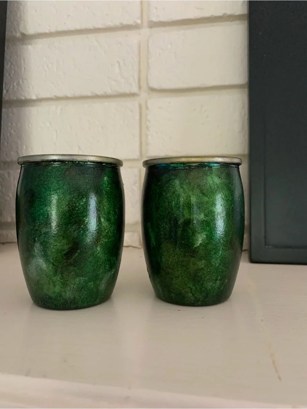 Hand Painted Votive Candle Holders